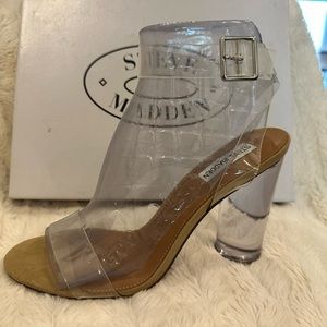 Steve Madden Brand New in box clear Size 9